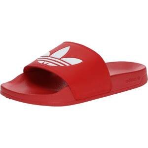 ADIDAS ORIGINALS Plážová/koupací obuv 'Adilette Lite' červená / bílá