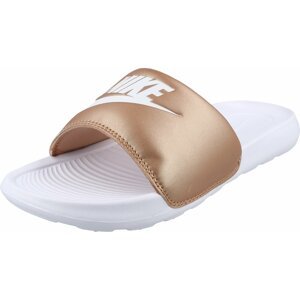 Nike Sportswear Pantofle 'Victori One' bronzová / bílá