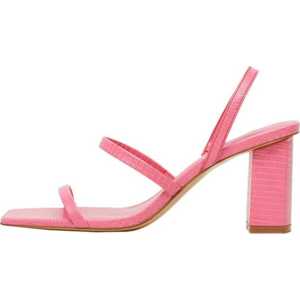 MANGO Páskové sandály 'Trini' pink