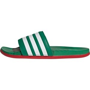 ADIDAS SPORTSWEAR Plážová/koupací obuv 'Adilette' tmavě zelená / červená / bílá