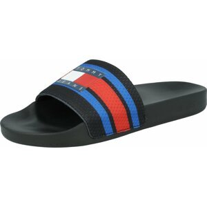 Tommy Jeans Pantofle modrá / červená / černá / bílá