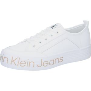 Calvin Klein Jeans Tenisky béžová / černá / bílá