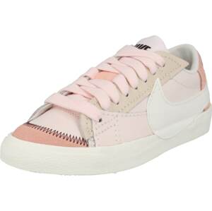 Nike Sportswear Tenisky 'Blazer Low '77 Jumbo' béžová / růžová / růže / bílá
