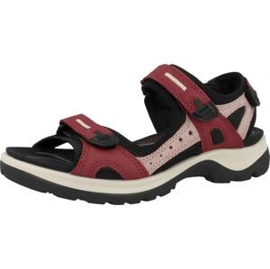 ECCO Trekingové sandály 'Offroad' světle růžová / červená / černá