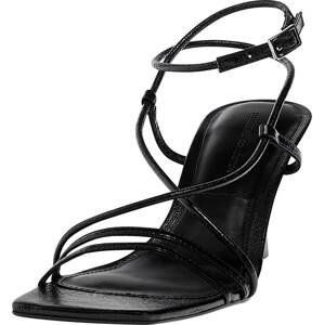 Pull&Bear Páskové sandály černá