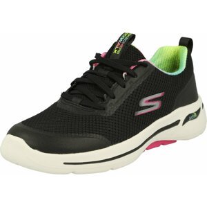 Skechers Performance Sportovní boty 'Go Walk Arch Fit' stříbrně šedá / pink / černá