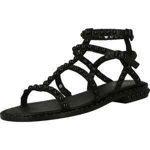 ASH Páskové sandály černá