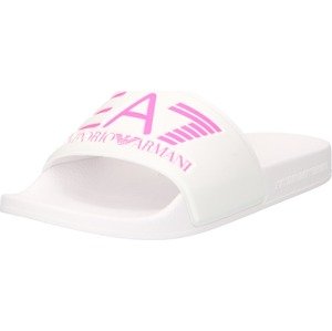 EA7 Emporio Armani Plážová/koupací obuv pink / bílá