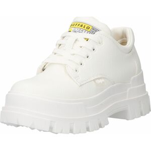 BUFFALO Šněrovací boty 'ASPHA' žlutá / černá / bílá