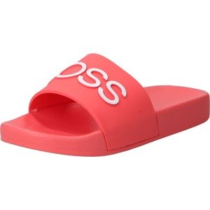 BOSS Kidswear Plážová/koupací obuv oranžově červená / bílá