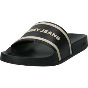 Tommy Jeans Plážová/koupací obuv béžová / černá