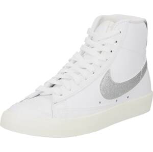 Nike Sportswear Kotníkové tenisky stříbrná / bílá