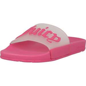 Juicy Couture Pantofle 'SEANA' pink / průhledná