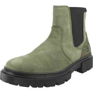 BULLBOXER Chelsea boty olivová / tmavě zelená / černá