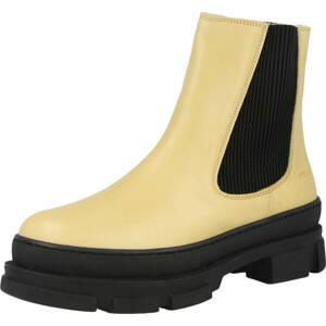 ANGULUS Chelsea boty světle žlutá / černá