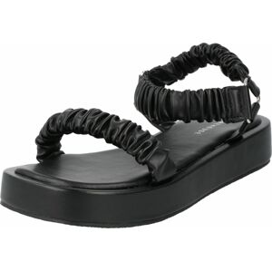 Warehouse Páskové sandály černá