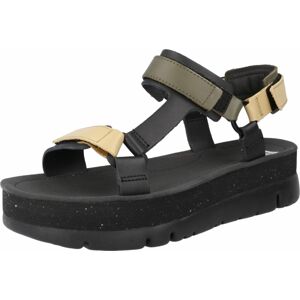 CAMPER Páskové sandály písková / olivová / černá