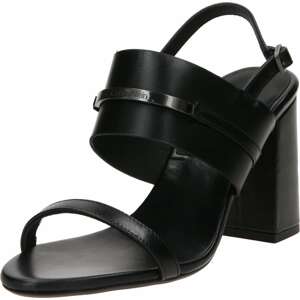 Calvin Klein Páskové sandály černá