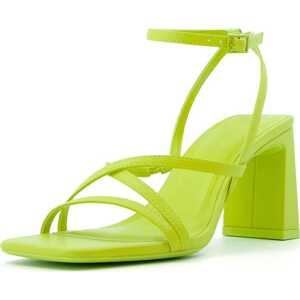 Bershka Páskové sandály zelená