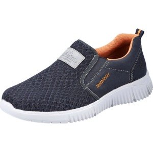 Rieker Slip on boty kobaltová modř / šedá / oranžová