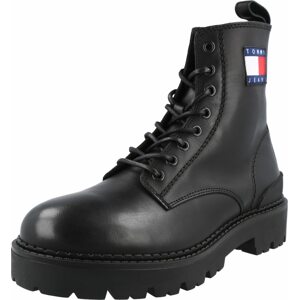 Tommy Jeans Šněrovací boty námořnická modř / červená / černá / bílá