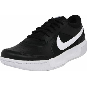 NIKE Sportovní boty 'Court Zoom Lite 3' černá / bílá