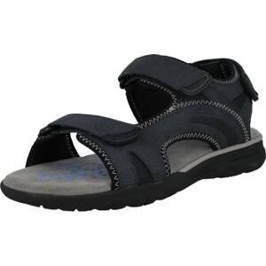 GEOX Trekingové sandály 'Spherica' tmavě modrá / šedá