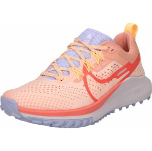 NIKE Běžecká obuv 'React Pegasus Trail 4' pastelová fialová / meruňková / oranžově červená