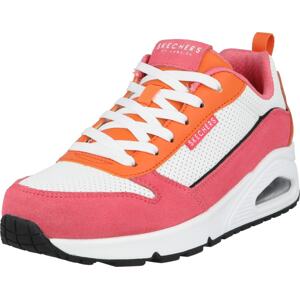 SKECHERS Tenisky oranžová / pink / bílá