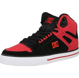 DC Shoes Kotníkové tenisky červená / černá