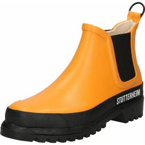 Stutterheim Chelsea boty oranžová / černá / bílá