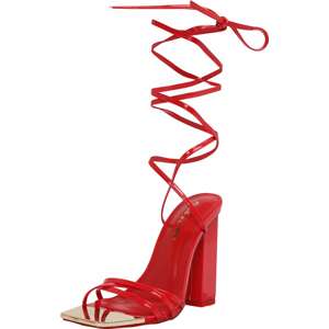 Public Desire Páskové sandály 'AMIRA' červená