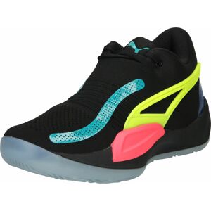 PUMA Sportovní boty 'Rise Nitro' modrá / svítivě žlutá / lososová / černá