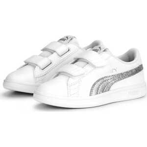 PUMA Sportovní boty stříbrná / bílá
