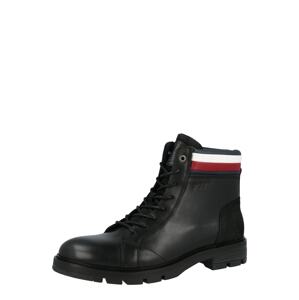 Šněrovací boty Tommy Hilfiger karmínově červené / černá / bílá