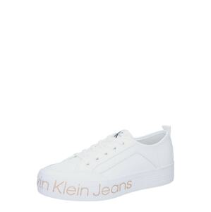 Tenisky Calvin Klein Jeans béžová / černá / bílá