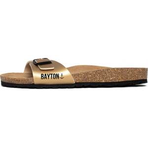 Pantofle 'Zephyr' Bayton béžová / zlatá / černá