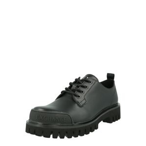 Šněrovací boty Armani Exchange černá