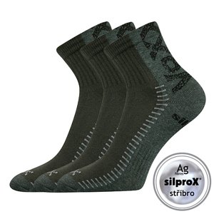 VOXX® ponožky Revolt khaki 3 pár 35-38 EU 102240