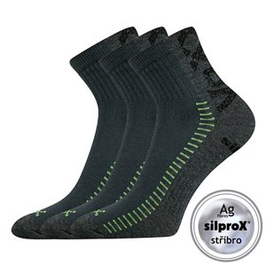 VOXX® ponožky Revolt tmavě šedá 3 pár 35-38 EU 102238