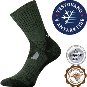 VOXX® ponožky Stabil khaki 1 pár 35-38 EU 103548