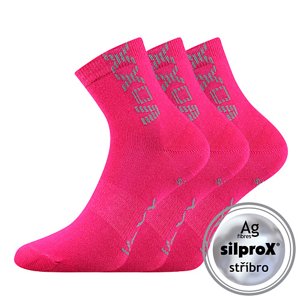 VOXX® ponožky Adventurik magenta 3 pár 25-29 EU 100018