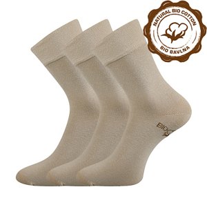 LONKA® ponožky Bioban BIO bavlna béžová 3 pár 35-38 EU 100184