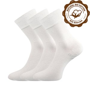 LONKA® ponožky Bioban BIO bavlna bílá 3 pár 35-38 EU 100185