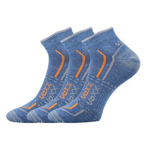 VOXX® ponožky Rex 11 jeans melé 3 pár 35-38 EU 113574