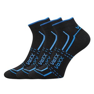VOXX® ponožky Rex 11 černá 3 pár 35-38 EU 113573