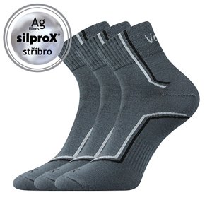 VOXX® ponožky Kroton tmavě šedá 3 pár 35-38 EU 101423
