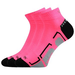 VOXX® ponožky Flashik neon růžová 3 pár 25-29 EU 112837