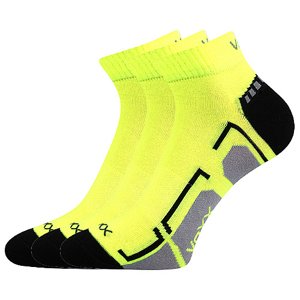 VOXX® ponožky Flashik neon žlutá 3 pár 30-34 EU 112845