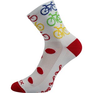 VOXX® ponožky Ralf X bike/bílá 1 pár 35-38 EU 116836